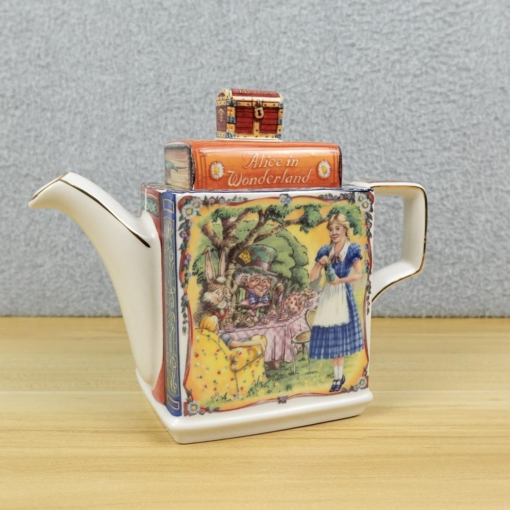 Alice in Wonderland "Classic Stories" James Sadler Teapot Made In England